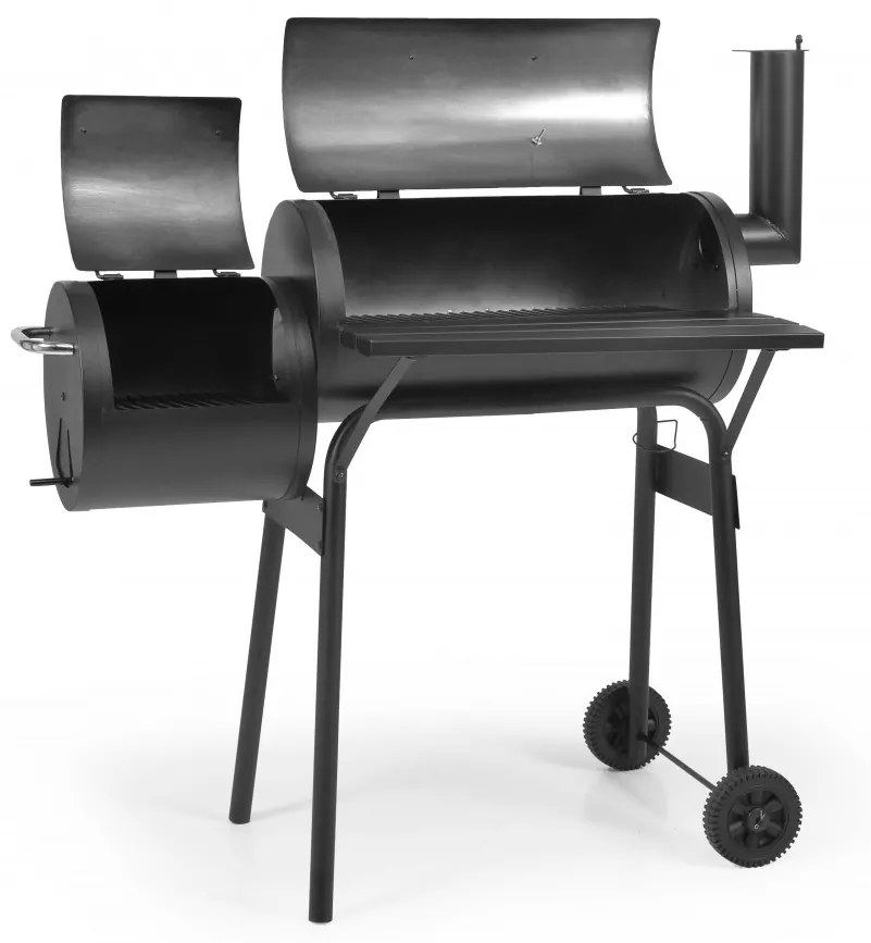 HECHT SENTINEL-MINOR Faszenes kerti grill, smoker, két tűztér