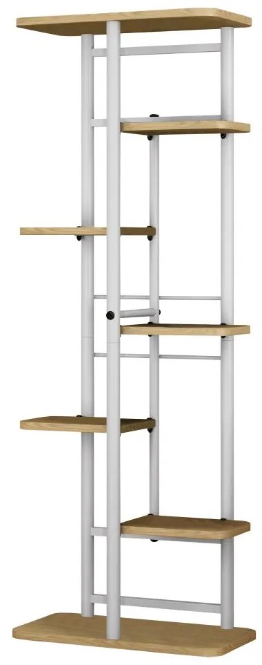 Virágtartó állvány Laban 3 (sonoma tölgy + fehér) . 1116386