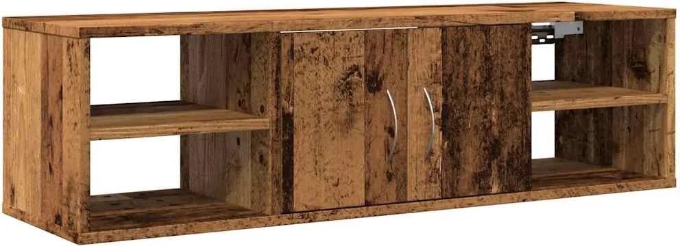 vidaXL antik fa színű szerelt fa faliszekrény 101x30x29 cm