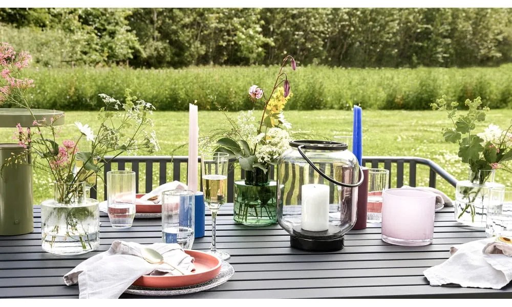 Zöld LED dimmelhető asztali lámpa fém búrával (magasság 28 cm) BringMe – Hübsch