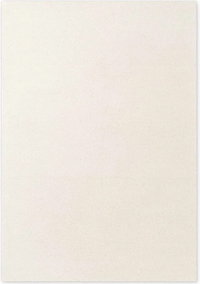 Krémszínű kézi szövésű gyapjú szőnyeg 160x230 cm Puristic Knots – Elle Decoration