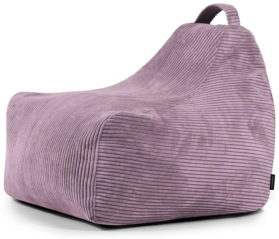 Lila kordbársony gyerek babzsákfotel Game Amuse – SLOWDOWN