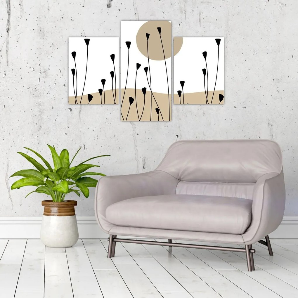 Kép - Grafikus rét N⁰2 (90x60 cm)