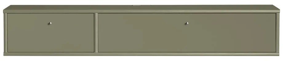 Khaki TV-állvány 136x22x32,5 cm Mistral – Hammel Furniture