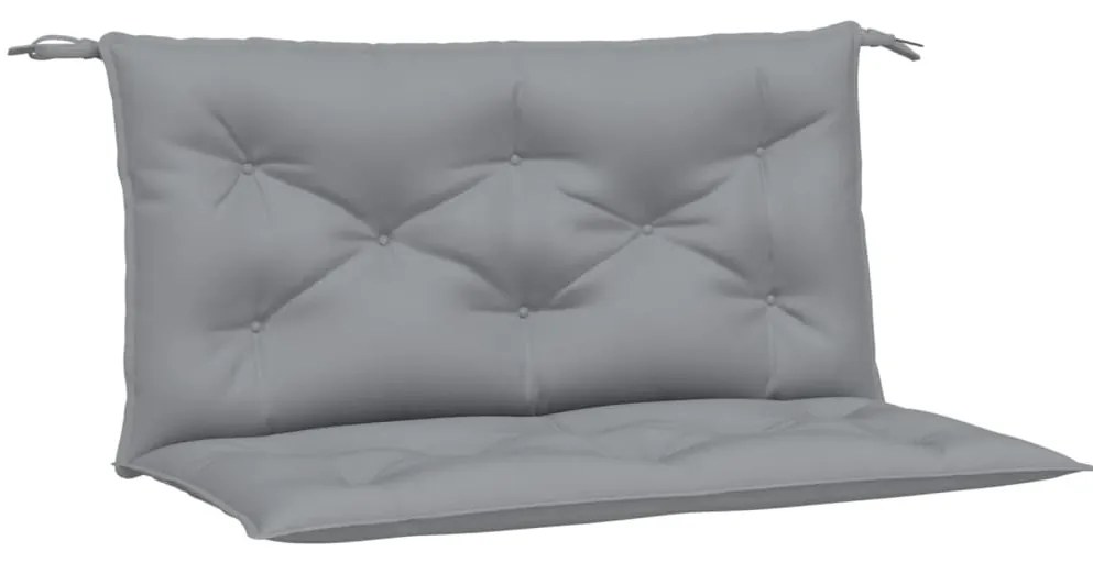 2 db szürke oxford szövet kerti padpárna 100 x 50 x 7 cm