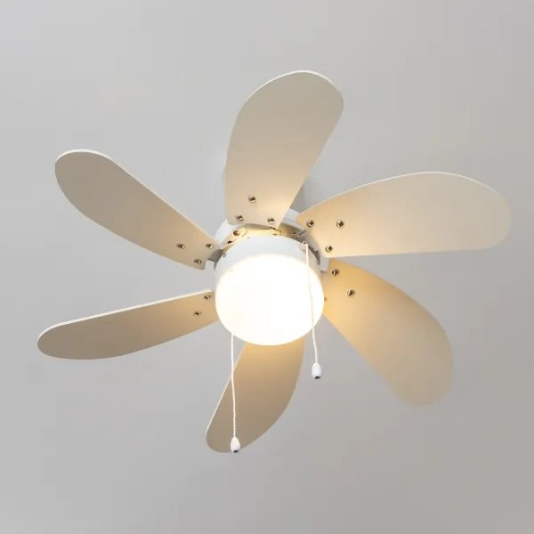 ZEVENTI - Mennyezeti ventilátor FAMARA 1xE14/60W/230V fehér