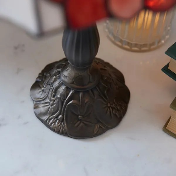 Endon 63963 - Tiffany BOTANICA asztali lámpa, 1x E14/40W/230V, átm. 16 cm