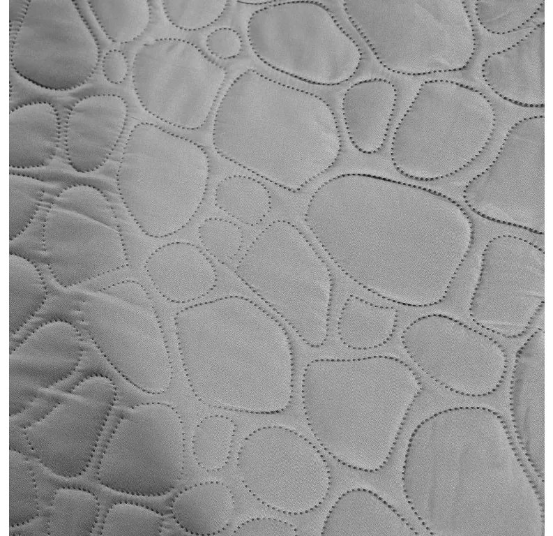 Világosszürke STONE mintás ágytakaró Méret: 220 x 240 cm