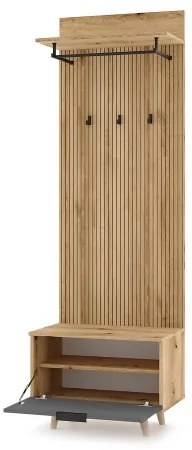 Előszobafal KLEO barna/grafit