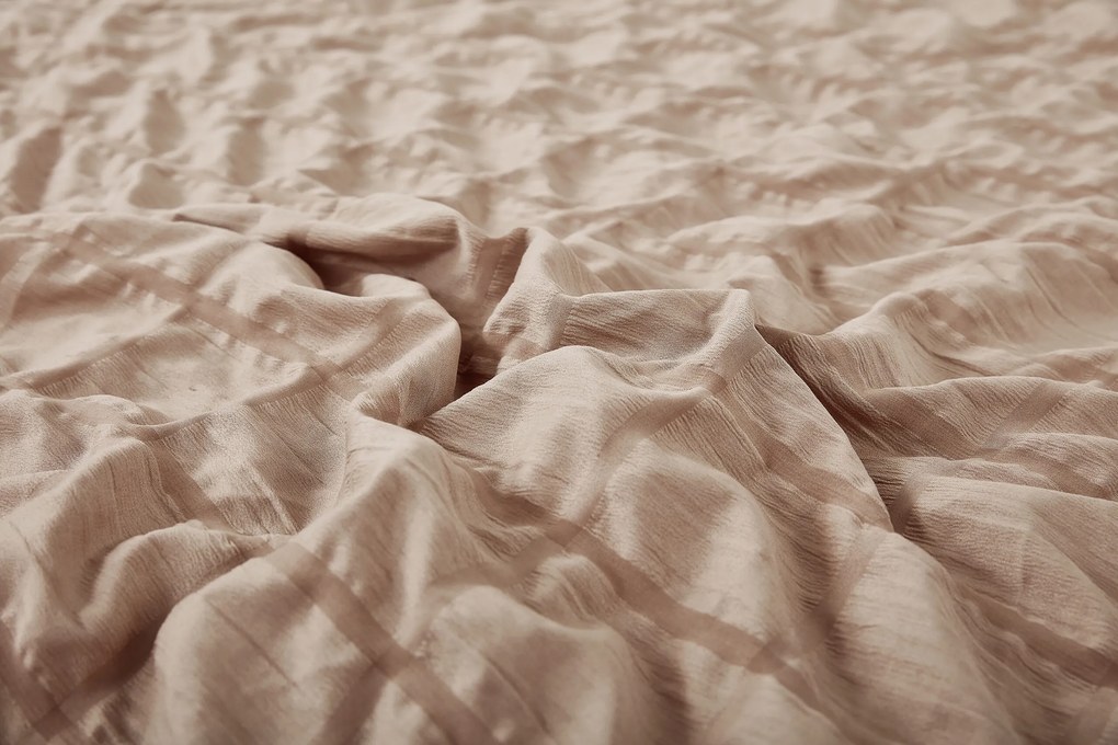 Krepp lapok Polycotton Neapol barna 200x140cm+90x70cm TiaHome