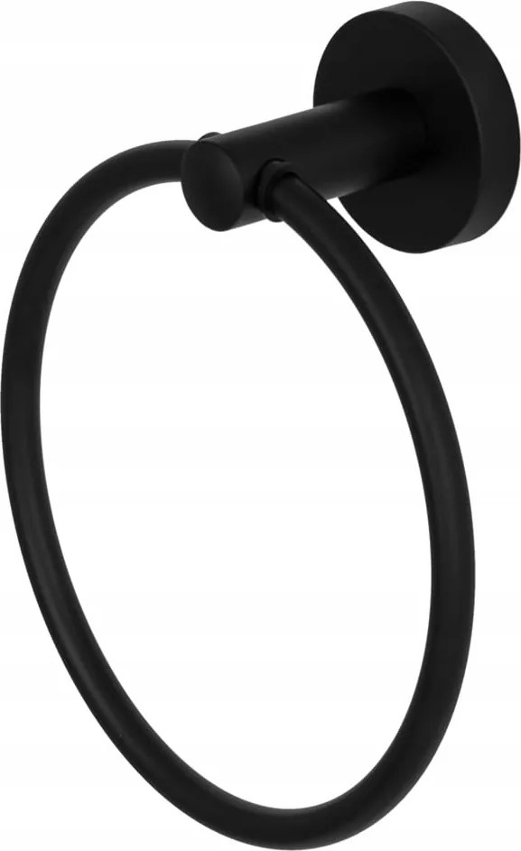 Kerek törölközőtartó akasztó Roy Fekete Gamma