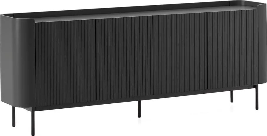 Fekete komód 200x80x40 cm Willa – MOME