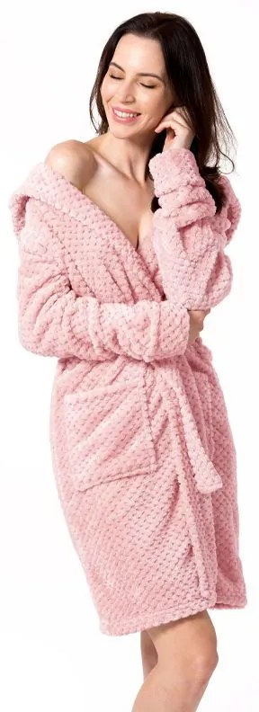 Női fürdőköpeny Rea Diamond Light Pink S/M