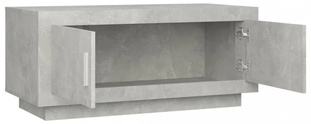 betonszürke szerelt fa dohányzóasztal 102x 50 x 45 cm