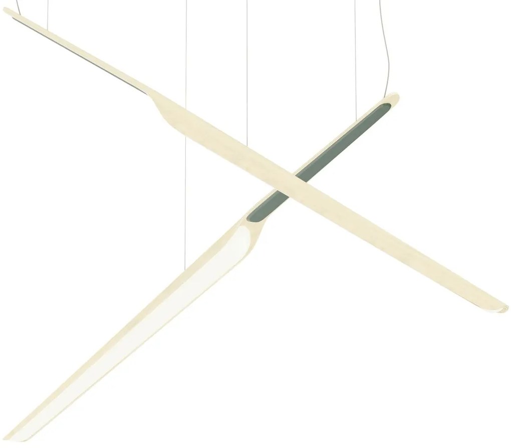 Függeszték Swan Wing 1130 mm, szabályozható, többféle változatban - TUNTO Modell: természetes nyír, Borító: préselt rétegelt lemez, kék színű