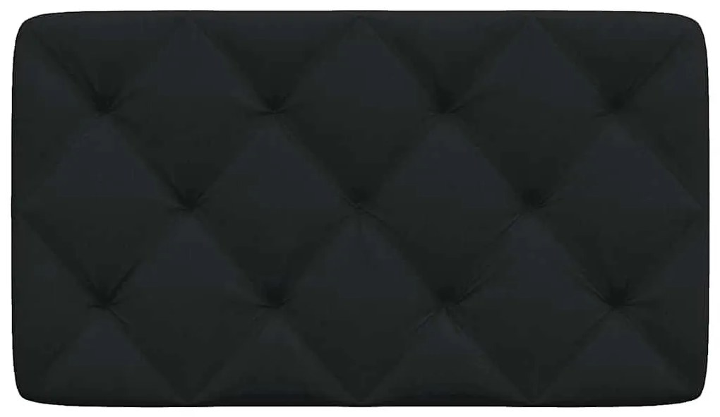 fekete szövet fejtámla párna 80 cm