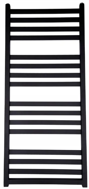 Regnis LOX, fűtőelem 530x880mm központi csatlakozással 50mm, 518W, fekete matt, LOX90/50/D5/FEKETE