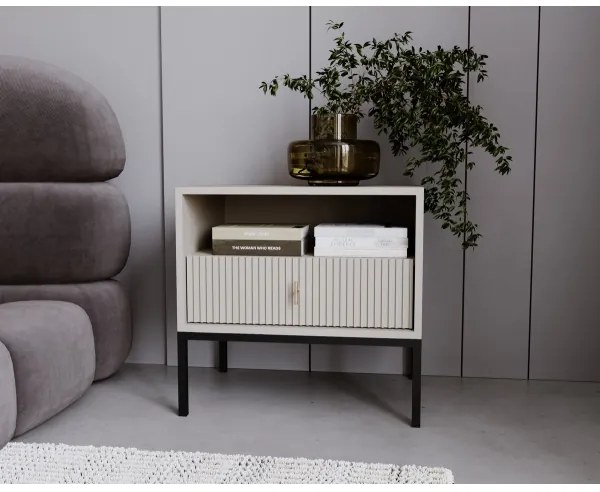 Éjjeli szekrény SUE bézs/kasmír