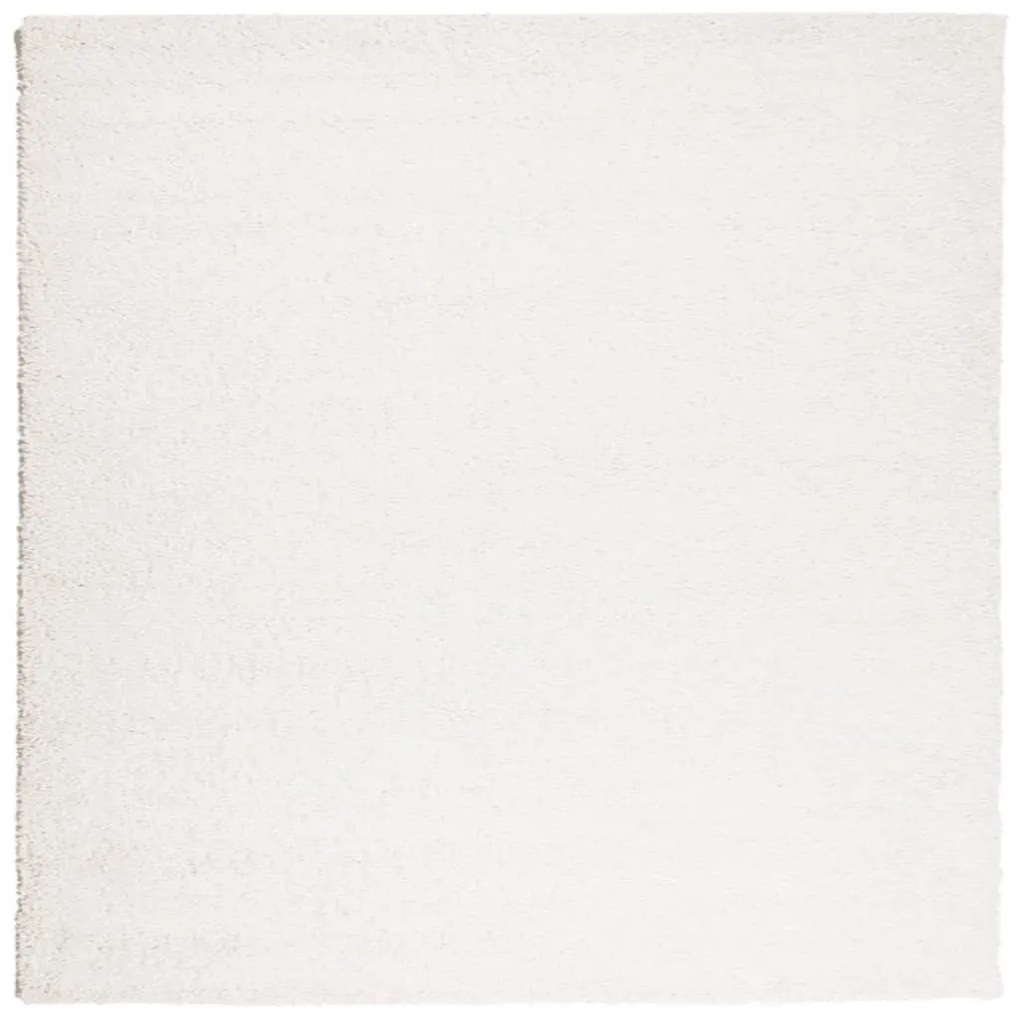 PAMPLONA krémszínű magas szálú bolyhos modern szőnyeg 160x160cm