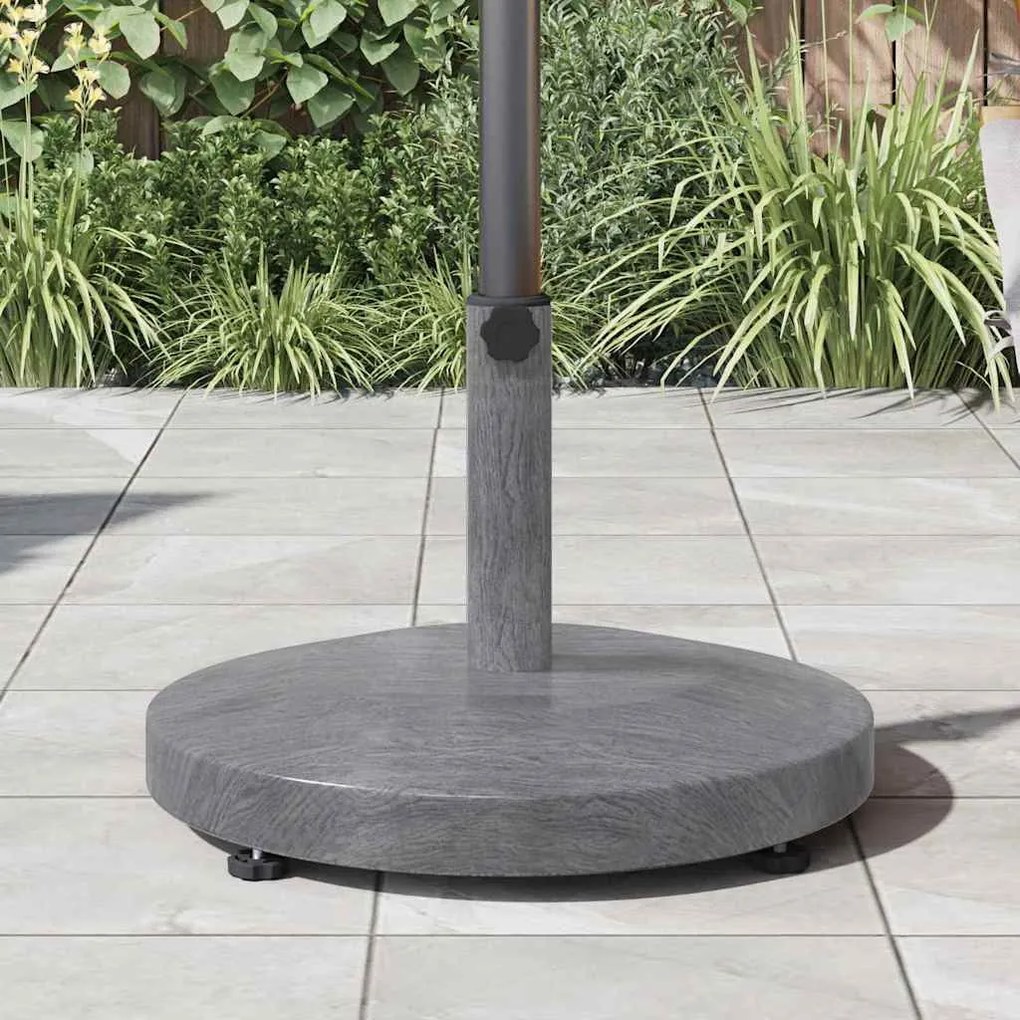 Kültéri Napernyő Tartók Sötét fa 48 x 48 x 32 cm Acél, Beton