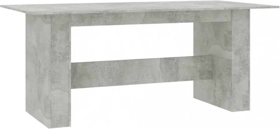 betonszürke szerelt fa étkezőasztal 180 x 90 x 76 cm