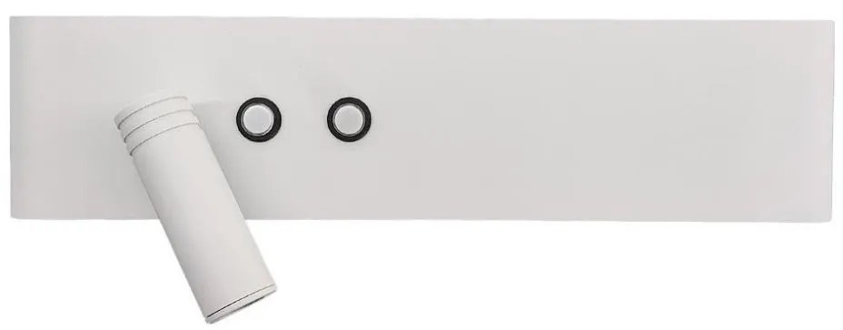 LED fali spotlámpa RESORT, LED/10W/230V + LED/3W, fehér, baloldali