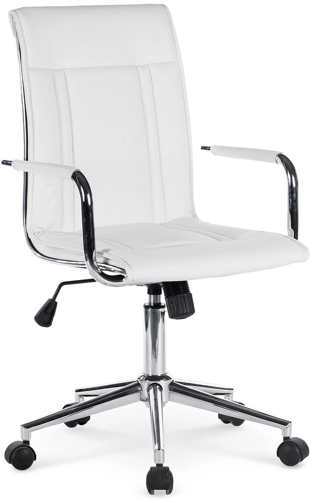 Fehér irodai szék BELLO 2 eco bőrből