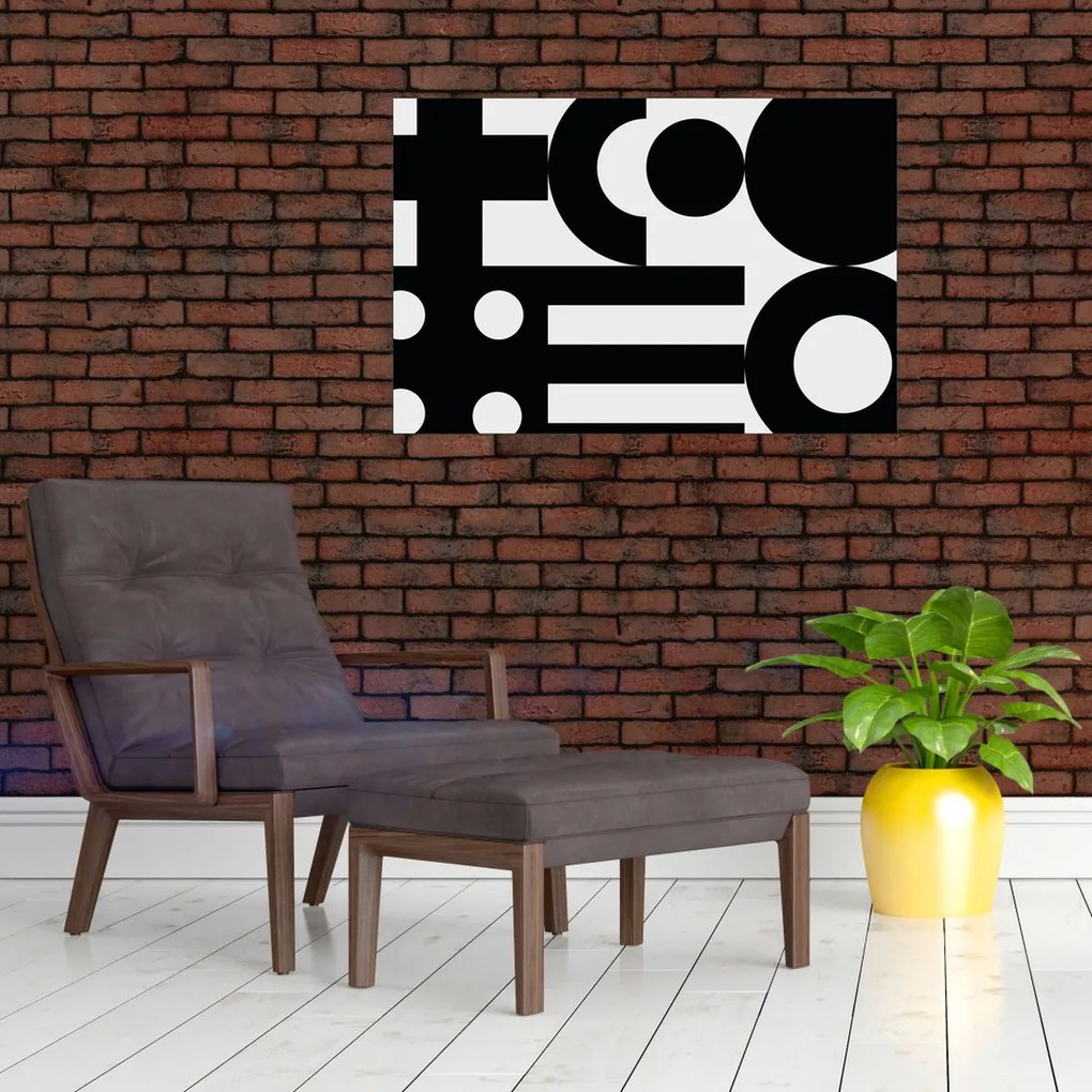 Kép - Geometriai absztrakció N⁰3 (90x60 cm)
