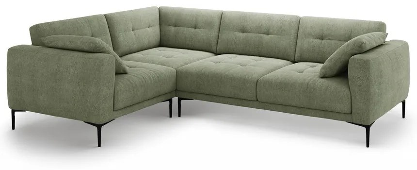 Zöld sarokkanapé (bal oldali-L alakú) Bemy – Micadoni