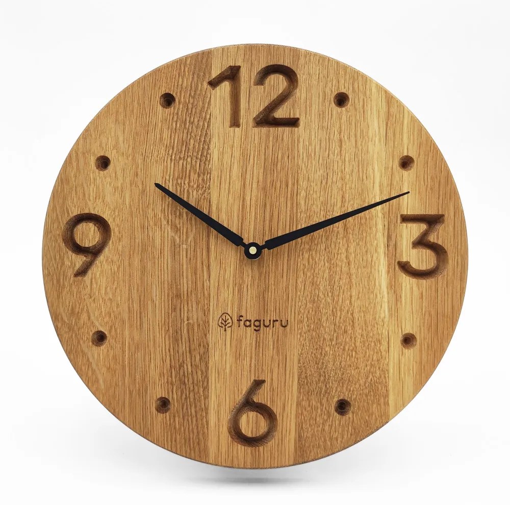 Elegáns fa falióra (Quartz - sweep) TMA-103
