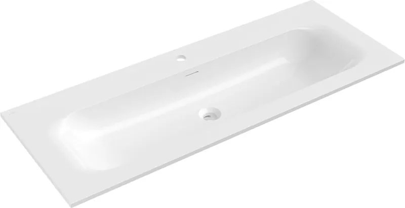 Mexen Vela munkalapba süllyesztett mosdó 121 x 46,5 cm, fényes fehér - 25231200
