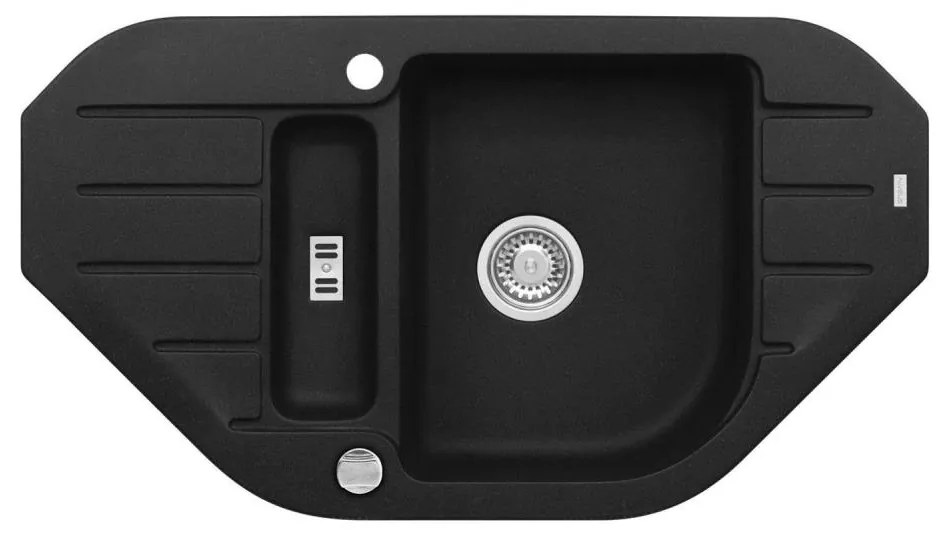 ALVEUS 1090940 - Mosogató NIAGARA 90x50 cm gránit/fekete