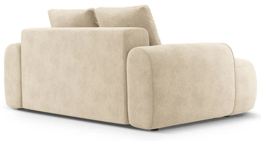 Bézs bársony kanapé 175 cm Linz – Cosmopolitan Design