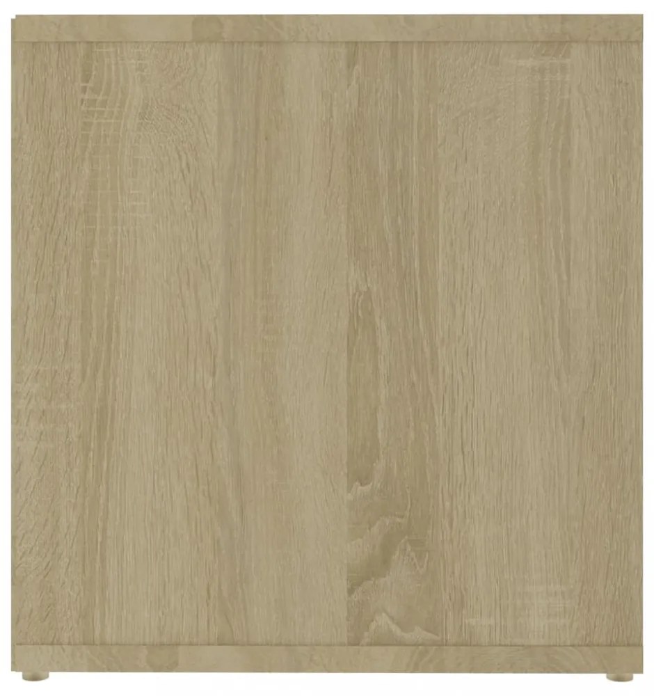 2 db sonoma tölgy színű szerelt fa TV-szekrény 72x35x36,5 cm