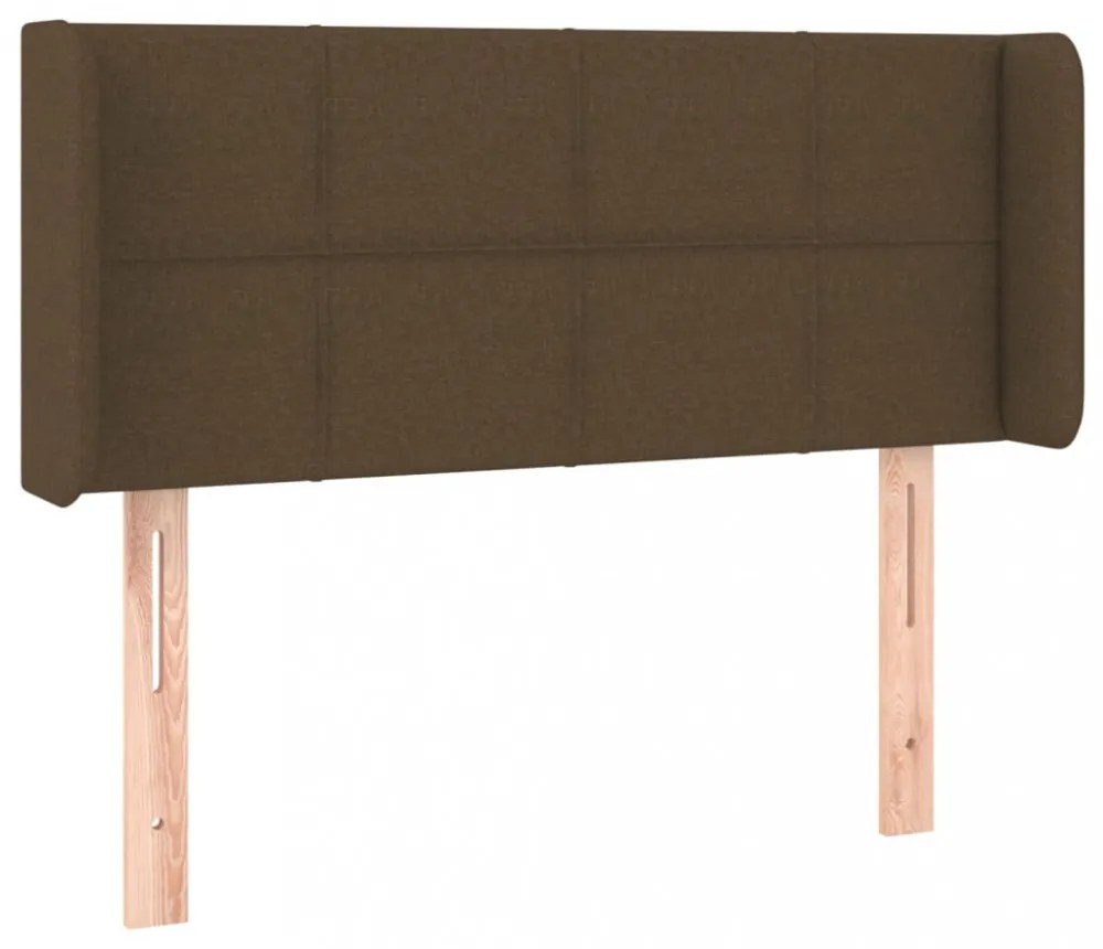 sötétbarna szövet fejtámla 103x16x78/88 cm