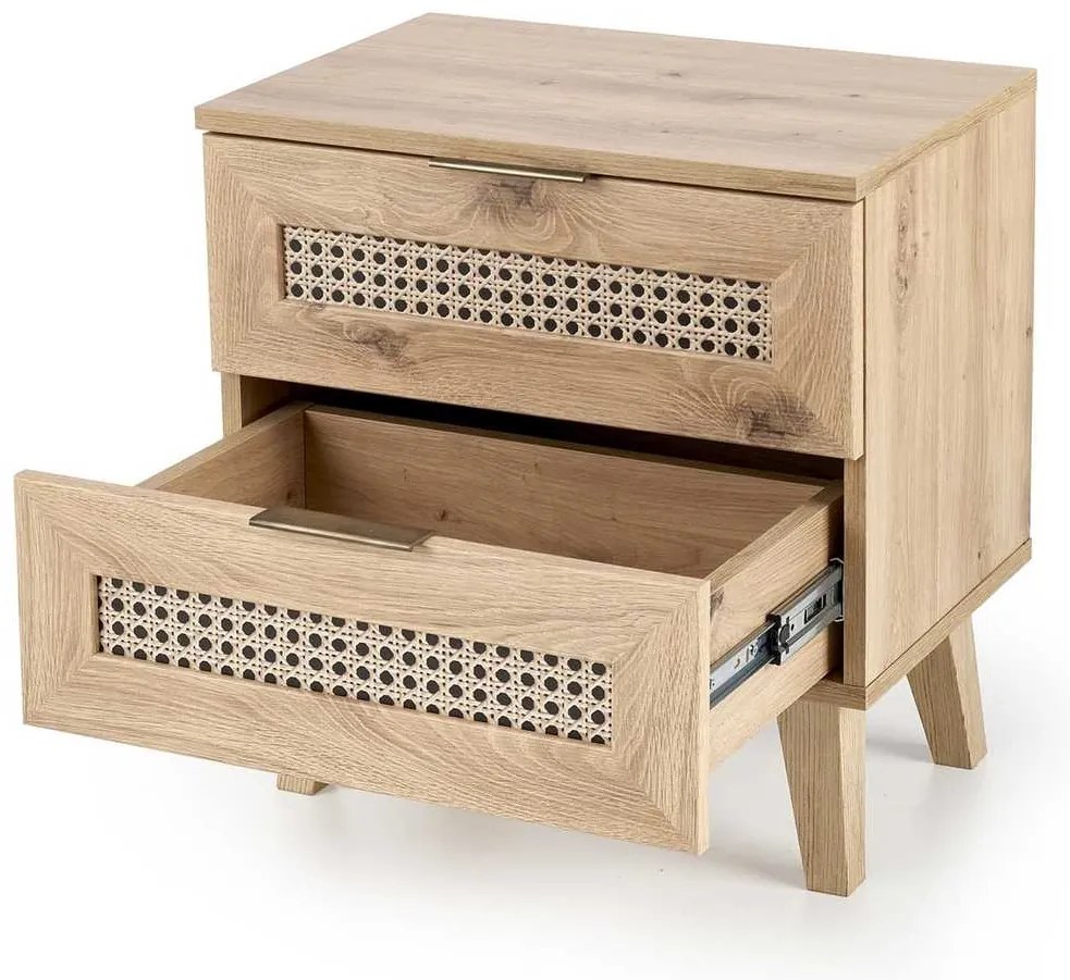 Rustico éjjeliszekrény, artisan tölgy