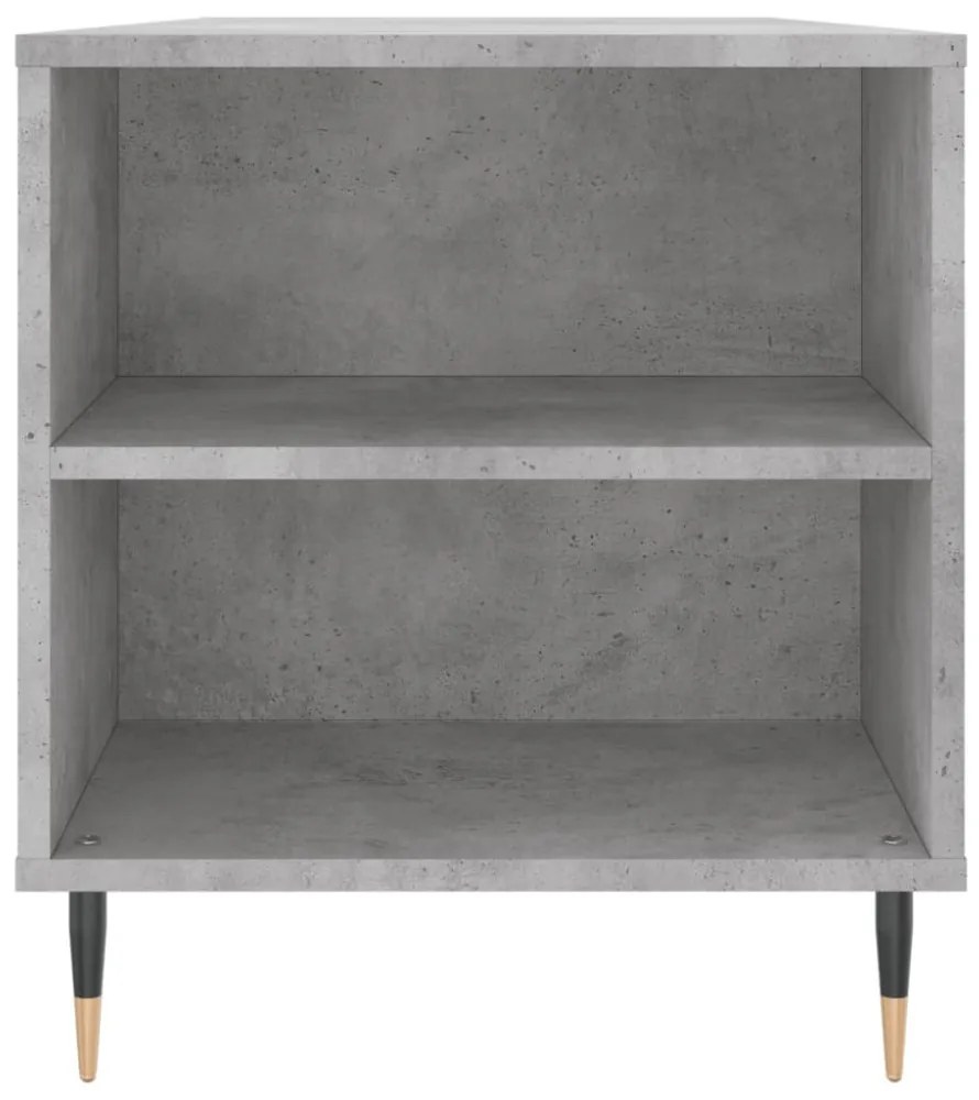 betonszürke szerelt fa dohányzóasztal 102x44,5x50 cm