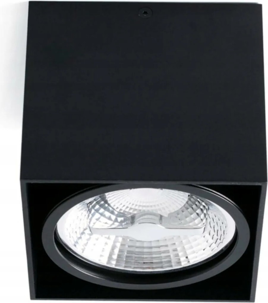 Mennyezeti lámpa Faro TECTO-1 fekete, AR111 G53-hoz, modern kivitel