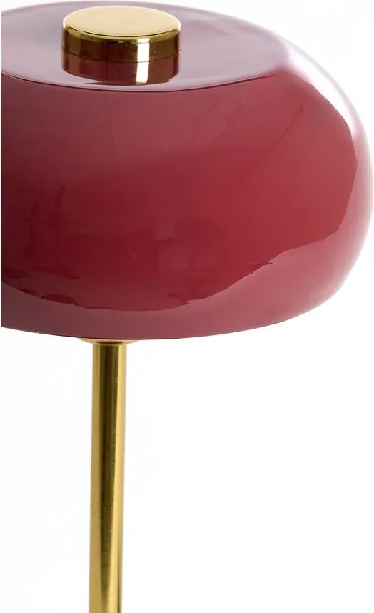 Borvörös asztali lámpa fém búrával (magasság 40 cm) Surin – Light &amp; Living