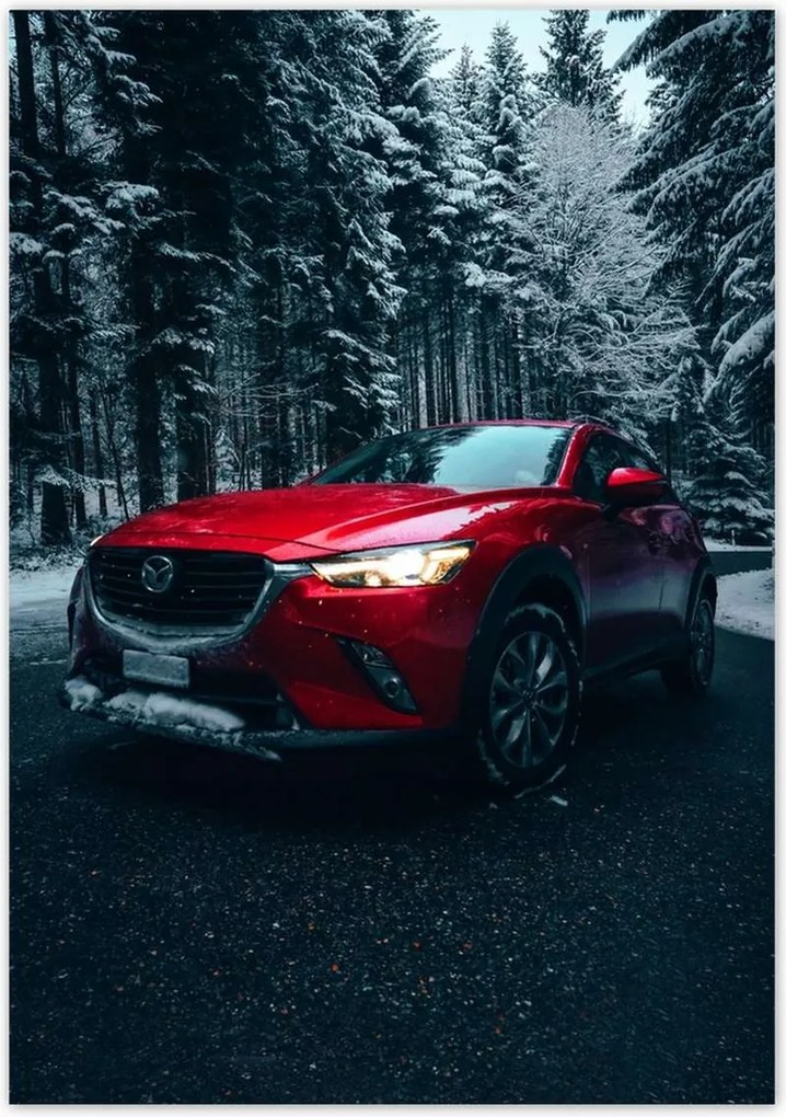 Poszterek 70x100 Piros Mazda Autó