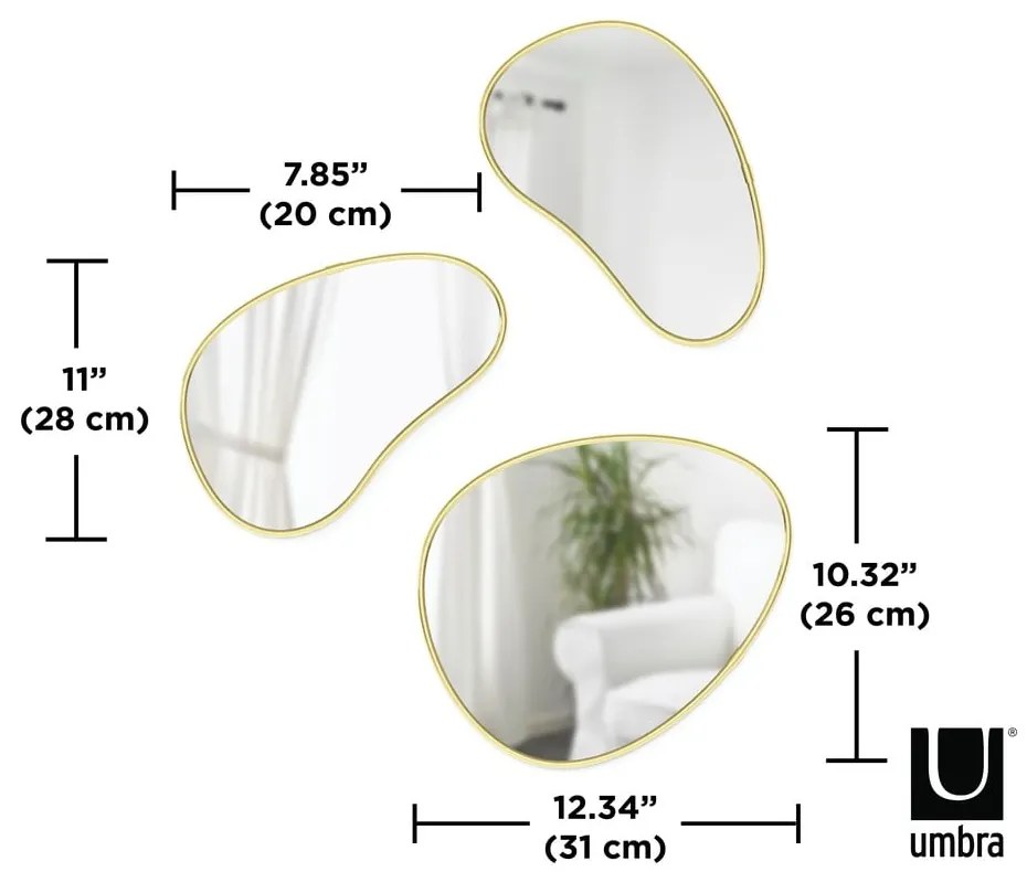 Fali tükör 31x25 cm Hubba – Umbra