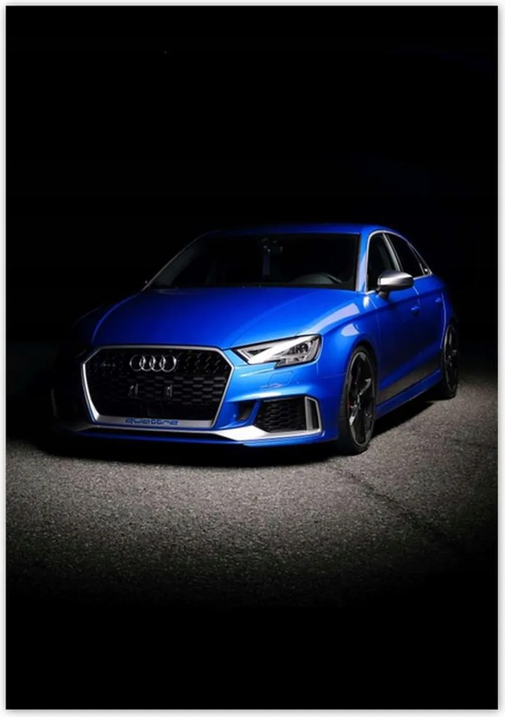 Poszterek 70x100 Kék Audi Quattro