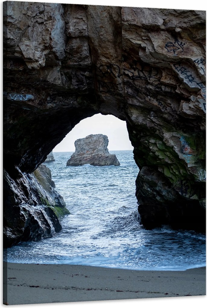 Vászonkép Természet Tenger Sziklaív 60x90 cm