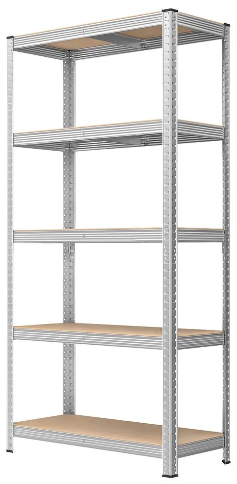 5-szintes acél polcrendszer, 2 db, ezüst