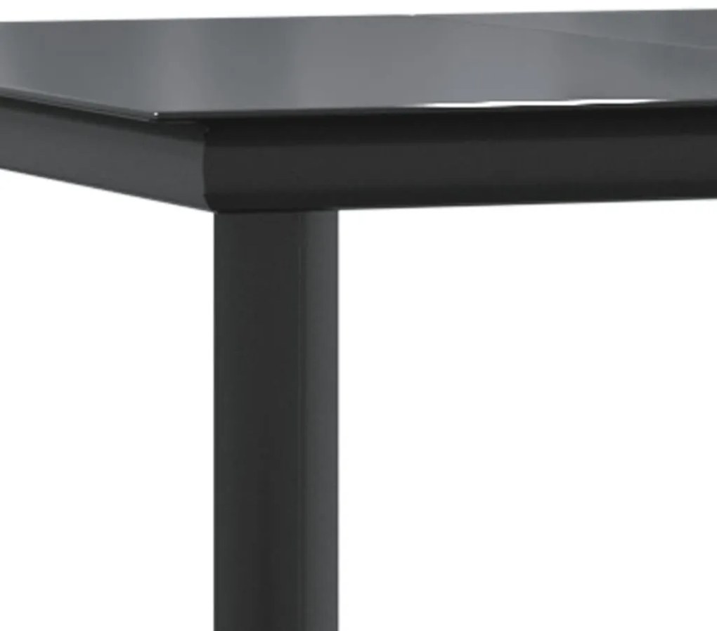 vidaXL 7 részes világosszürke polyrattan kerti étkezőszett párnával