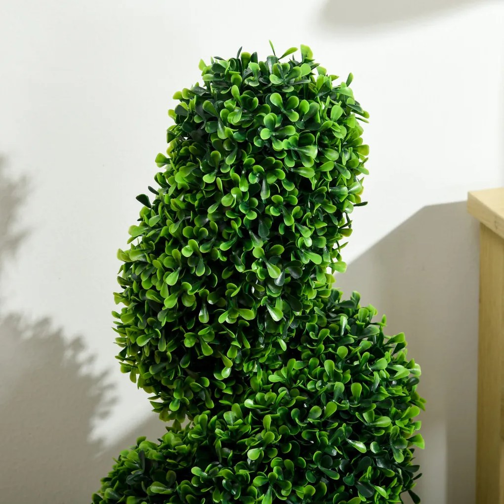 Műnövény szett, 2 db buxus, cserépben 90cm magas