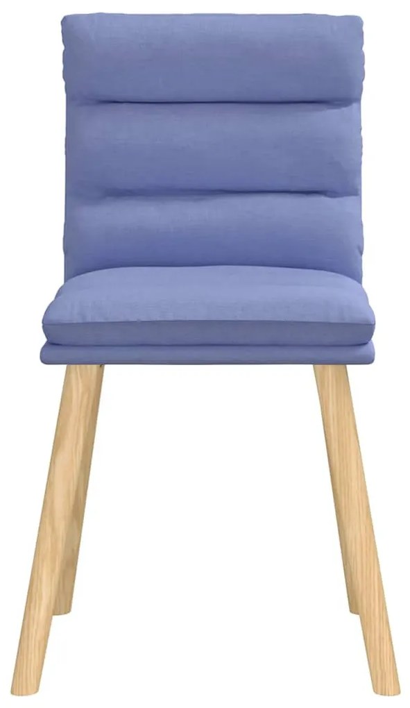 vidaXL étkezőszékek 6 db Jeans kék szövet