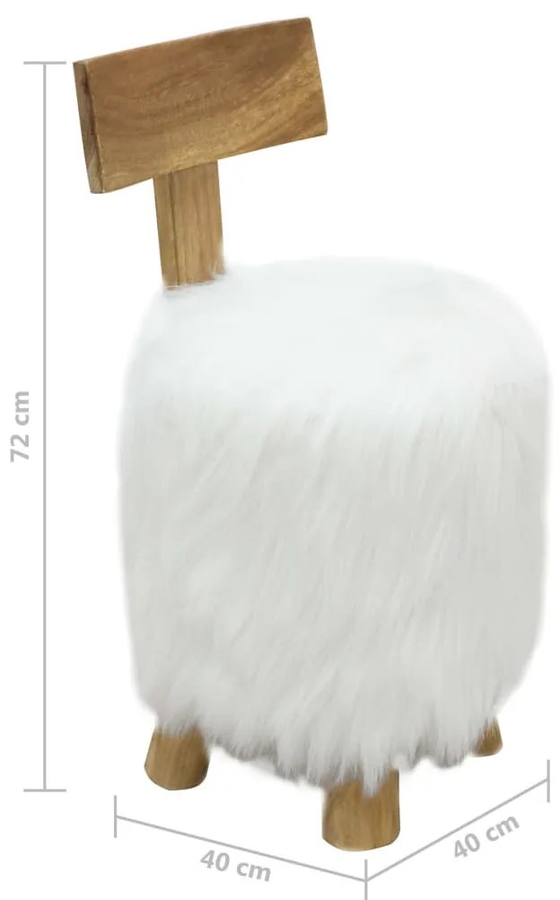 fehér tömör tíkfa ülőke