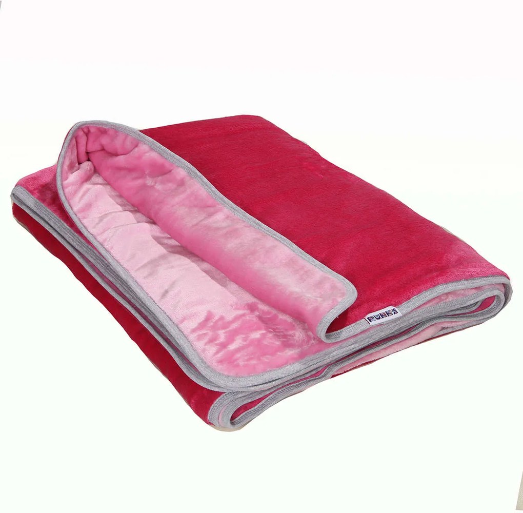 Dupla rétegű plüss Takaró 145x200cm - rózsaszín