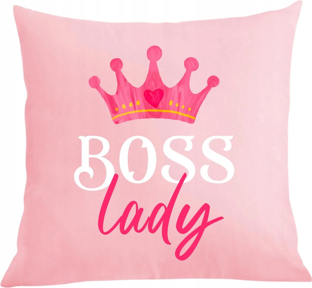 Párna párnahuzat Nőnap Ajándék Születésnap Boss lady